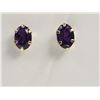 Image 1 : 10KT AMETHYST EARRINGS