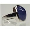 Image 2 : STERLING SILVER SAPPHIRE RING
