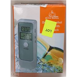 NEW DIGITAL ALCOHOL BREATH TESTER WITH LCD CLOCK