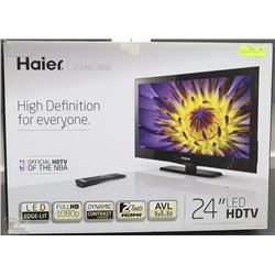 PREVIOUSLY ENJOYED HAIER LE24B13800 24" LED HDTV