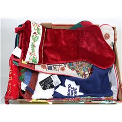 FLAT OF CHRISTMAS STOCKINGS