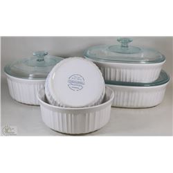 FLAT WITH ASSORTED CORNINGWARE
