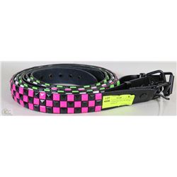 LOT OF 3 ITALIAN STYLE WOMENS LEATHER BELTS