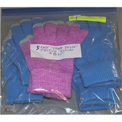 5 PACK TEXTING GLOVES