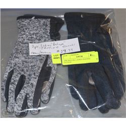 2PK DELUXE LADIES TEXTING GLOVES