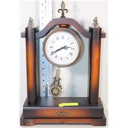 WOOD GRANDFATHER CLOCK 12"X3"X19"H