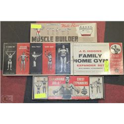 VINTAGE GYM MUSCLE EQUIPMENT 3 SETS