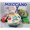 Image 1 : FLAT OF VINTAGE ITEMS MECCANO SET,FISHER PRICE MUSIC BOX