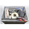 Image 1 : CRATE FULL OF PLASTERING TOOLS INCLUDING TROWELS,