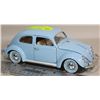 Image 1 : 1:18 SCALE DIE SCALE BURAGO BLUE 1955 BEETLE
