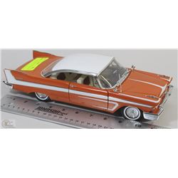 ERTL 1:18 SCALE DIE CAST ORANGE 1958 PLYMOUTH