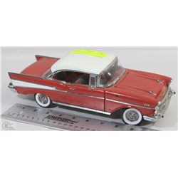ERTL 1:18 SCALE DIE CAST RED 1957 CHEVROLET BELAIR