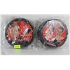 Image 1 : SET OF TWO TEAM CANADA COMMEMORATIVE HOCKEY PUCKS