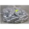 Image 1 : LOT OF 50 NEW ALUMINUM CONTAINERS WITH NOZZLE