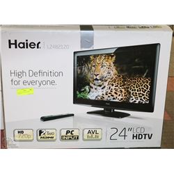 PREVIOUSLY ENJOYED 24" HAIER LCD HD TV
