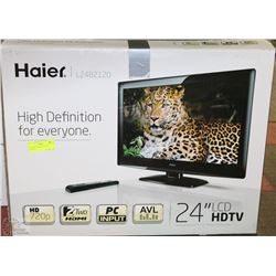 PREVIOUSLY ENJOYED 24" HAIER LCD HD TV