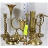Image 1 : COLLECTION OF BRASS BELLS+CANDLESTICK HOLDERS
