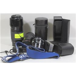 MINOLTA + IMAGE CAMERA  ACCESSORIES LOT INCLUDES