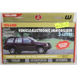 ELECTRONIC VEHICLE IMMOBILIZER MADE BY THE CLUB