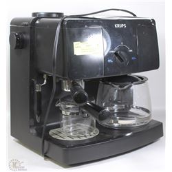 KRUPS ESPRESSO/COFFEE ALL IN ONE MACHINE W/ MANUAL