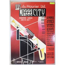 duMAURIER LTD. JAZZ CITY POSTER SIGN