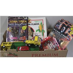 FLAT OF COLLECTIBLE ITEMS