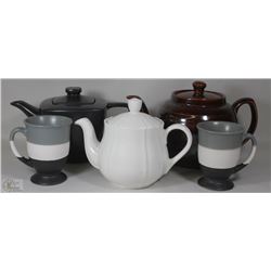 3 CERAMIC AND POTTERY MUGS FROM RATANGA JUNCTION