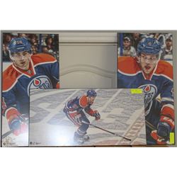 LOT OF 3 PLAQUERED PICS OF TAYLOR HALL , EBERLE &
