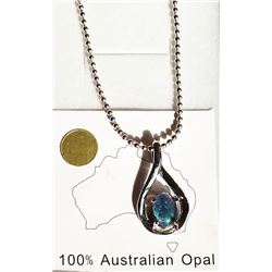 AUSTRALIAN TRIPLATE OPAL & CHAIN
