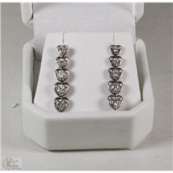 STERLING SILVER .925 CUBIC STONES EARRINGS