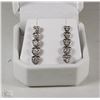 Image 1 : STERLING SILVER .925 CUBIC STONES EARRINGS