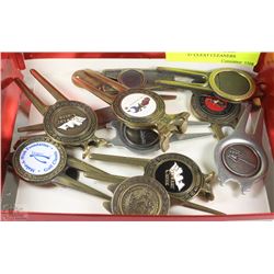VINTAGE + NEW GOLF BALL MARKER+ CLEAT CLEANERS