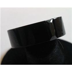 BLACK RHODIUM PLATED BAND STYLE RING