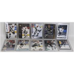 VARIOUS WAYNE GRETZKY CARDS X 10