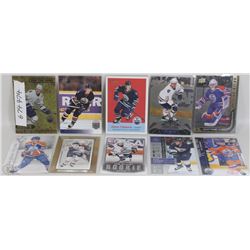 VARIOUS OILERS STARS CARDS X 10