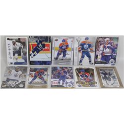 VARIOUS OILERS STARS CARDS X 10