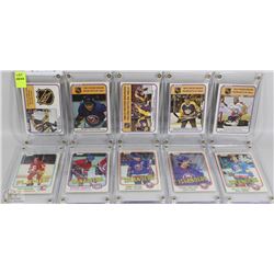 1981 O-PEE-CHEE ENCASED CARDS X 10