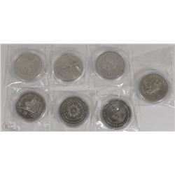COLLECTION OF 7 CANADIAN COMMERATIVE DOLLARS
