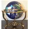 Image 1 : GEMSTONE GLOBE RIBBONS OF POLISHED BRASS EACH