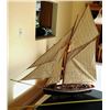 Image 1 : VINTAGE WOODEN SAILING SHIP MODEL