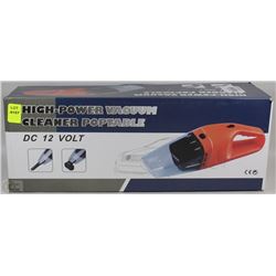 NEW HIGH POWER 12V PORTABLE VACUUM CLEANER