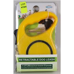 NEW RETRACTABLE DOG LEASH 11 1/2 FEET, 25LBS