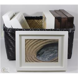 THREE SETS OF FRAMED SHOWHOME WALL DECOR IN