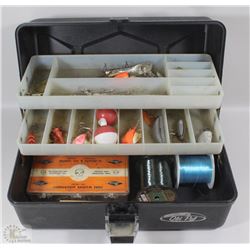 OLD TIMER FISHING BOX WITH LURES
