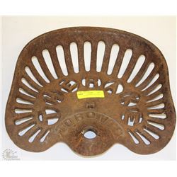 VINTAGE "THE RAKE" CAST IRON SEAT