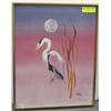 Image 1 : FRAMED PAINTING OF A BIRD  BY SYDNEY KIRKNESS