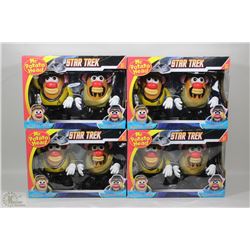 BOX WITH 4 NEW  STAR TREK POTATO HEADS SETS