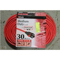 30 M MEDIUM DUTY EXTENSION CORD 14 GAUGE 13 AMP