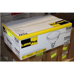 CASE OF 6 LUMA PRO 75W HALOGEN SPOT LAMP