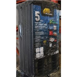 5 SHELF HEAVY DUTY 18" SHELF UNIT